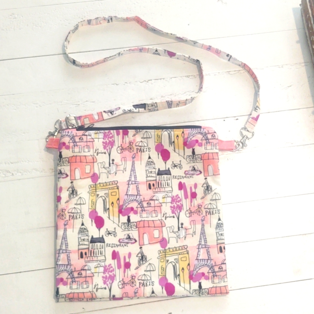 Double Zip Cross Body Bag